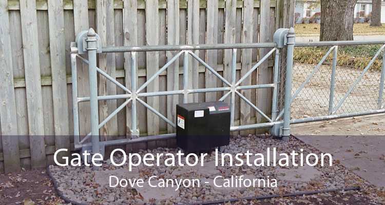 Gate Operator Installation Dove Canyon - California